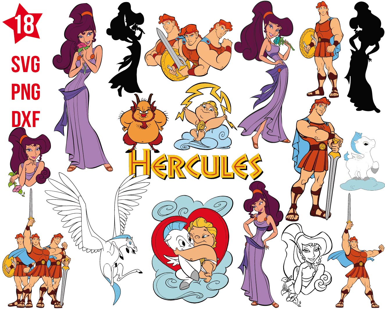 Hercules svg, Hercules png, Hercules dxf, Hercules cricut, Hercules cut
