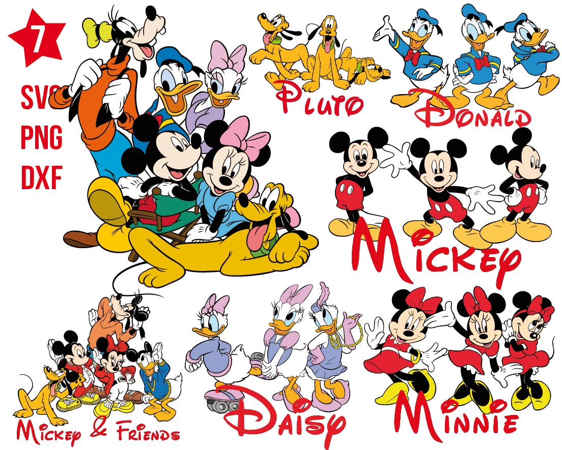 Mickey Mouse And Friends Svg Mickey Mouse And Friends Png Minnie Svg Mickey Mouse Friends