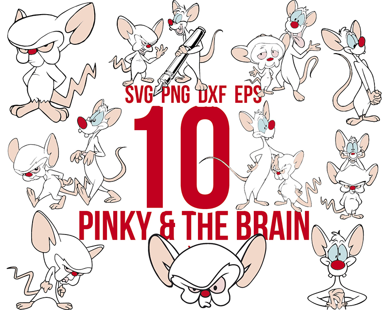 Pinky & The Brain svg, Pinky & The Brain png, Pinky & The Brain dxf ...
