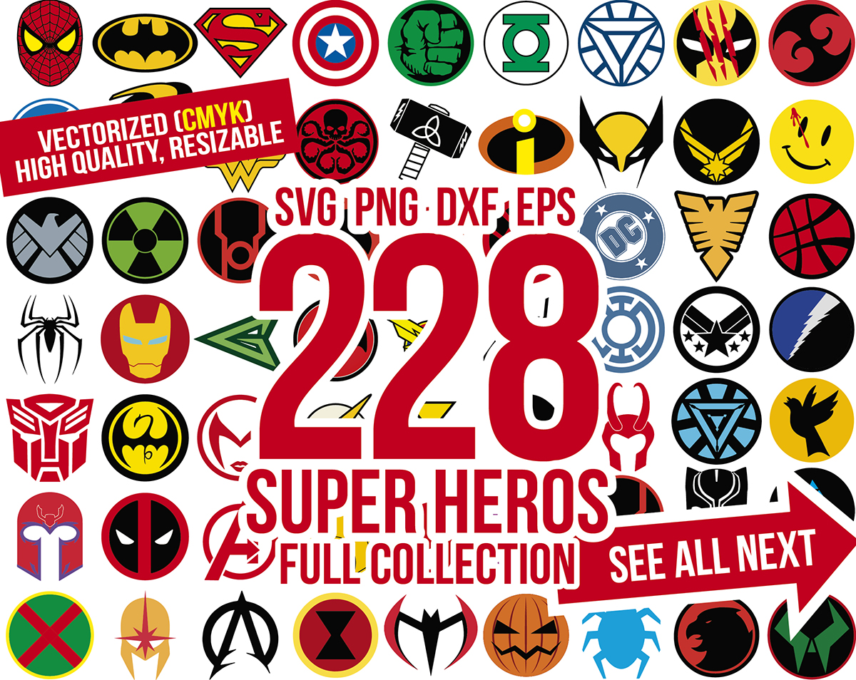 Superhero Svg, Superhero Png, Superhero Dxf, Superhero Cricut ...