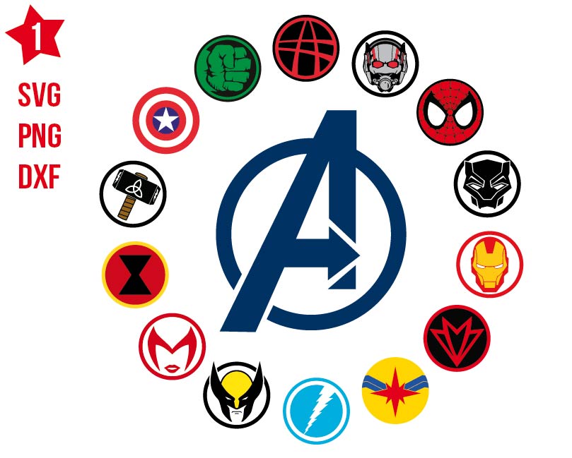 Avengers Circle Svg, Avengers Circle Png, Avengers Circle Dxf, Avengers ...