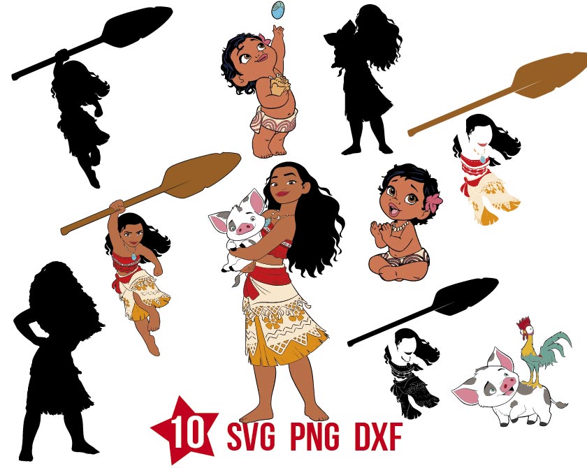 Princess Moana Svg, Moana Svg, Moana Png, Moana Dxf, Moana Svg Bundle ...