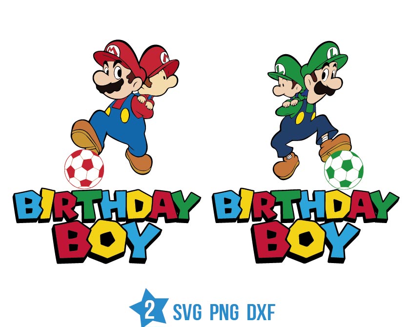 Birthday Boy mario bros svg, super mario bros party | BOXMEDIART Svg ...