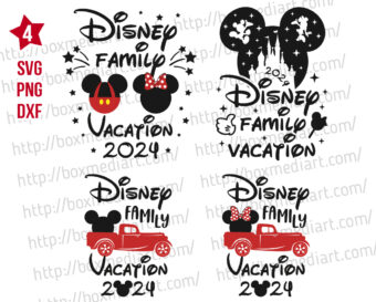 Bundle Disney Trip 2024 Svg, Disney Family Vacation 2024 Svg