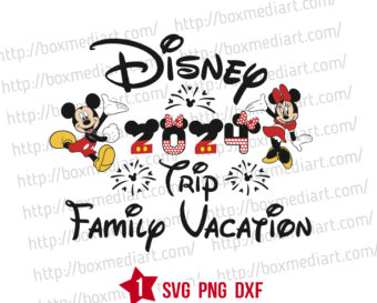 isney Family Trip 2024 Svg, Disney Family Vacation 2024 Svg, Disney Family Squad Svg, Mickey Friend Squad Svg