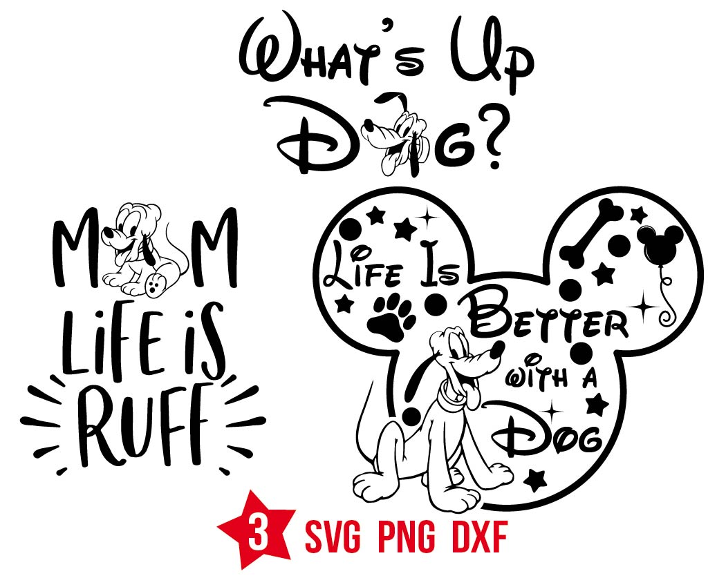 Disney Quotes Svg, What’s Up Dog? Svg, Pluto Quotes Svg | BOXMEDIART ...