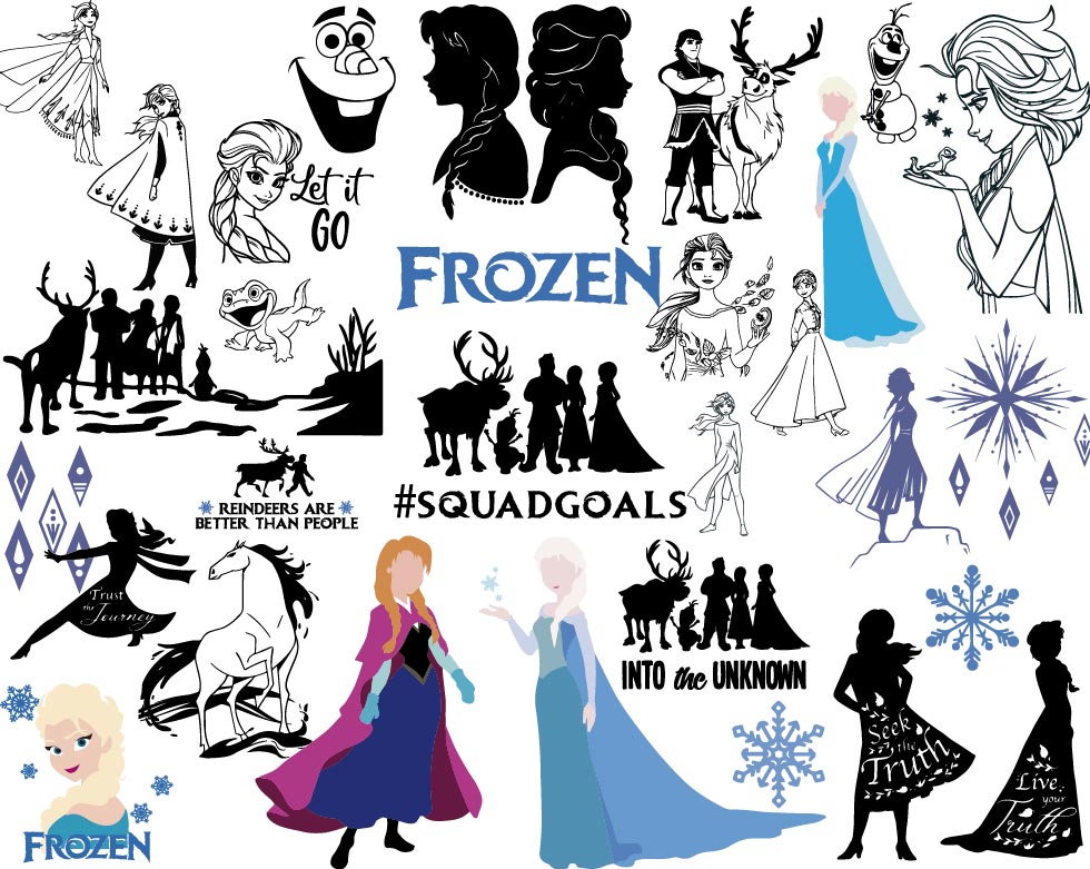 Disney Frozen svg, Elsa svg, Olaf svg, Anna svg | BOXMEDIART Svg Cut ...