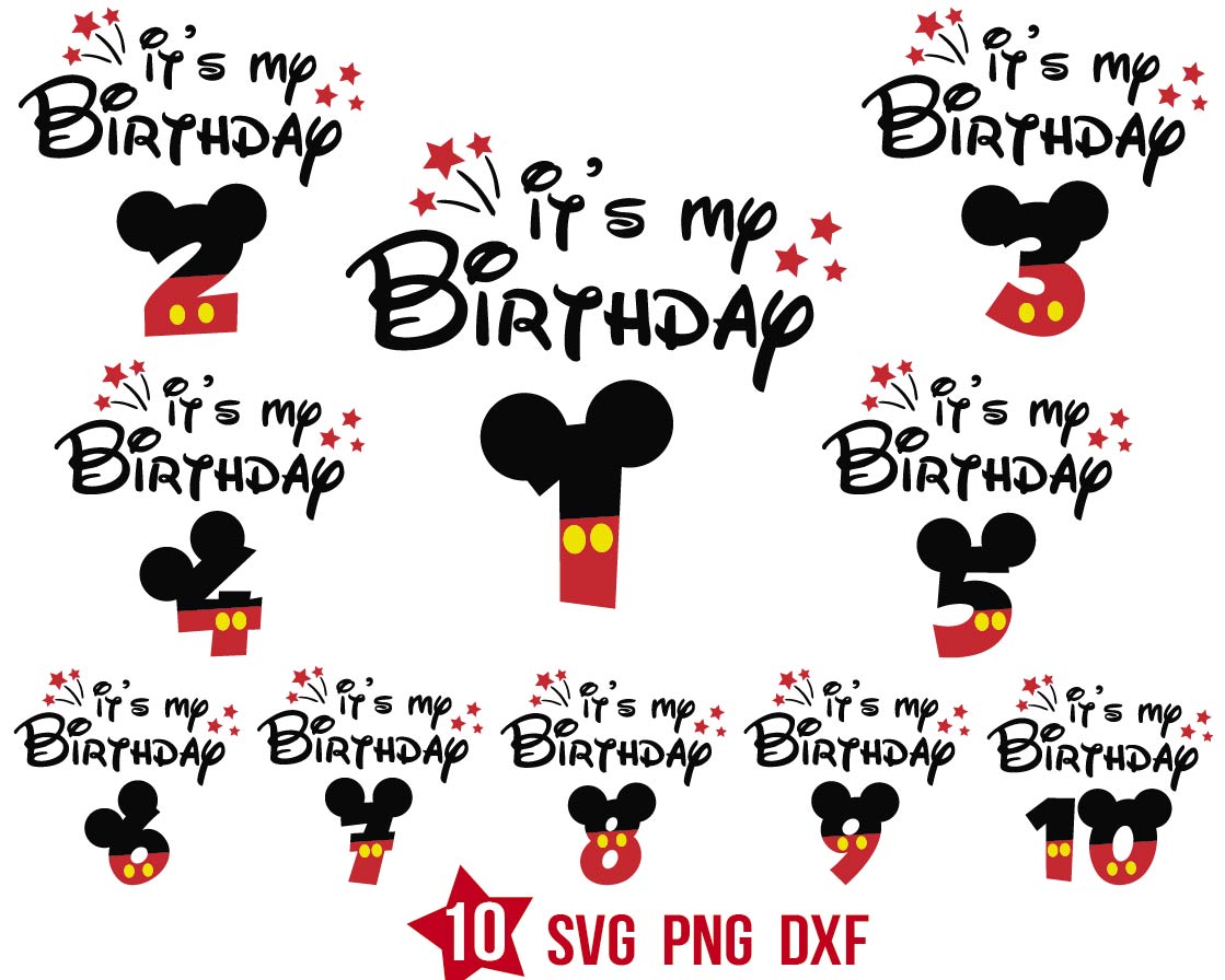 It’s My Birthday Boy Svg, Disney Birthday Boy Svg | BOXMEDIART Svg Cut ...