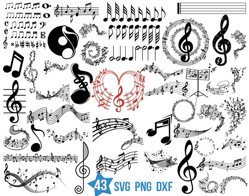 Music Notes svg, Guitar Note, Musical note svg, Music symbols ...