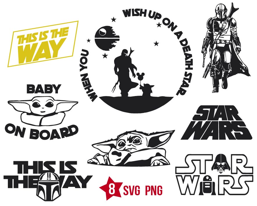 Baby Yoda svg, Mandolorian svg, star wars svg, this is the way ...