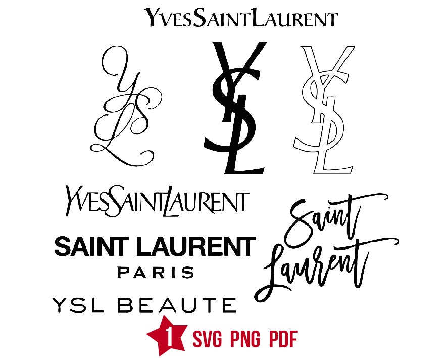 Saint Laurent design svg, Fashion brand, luxury brands | BOXMEDIART Svg ...