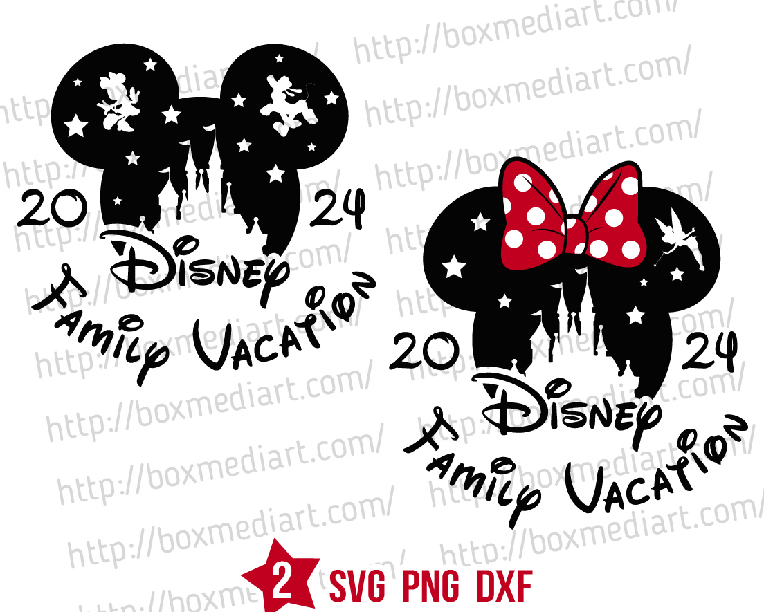 2024 Disney Family Vacation Svg Png, Disney Trip 2024 Svg BOXMEDIART