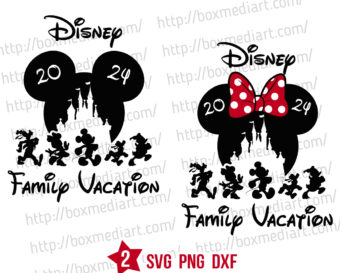 Disney Family Vacation 2024 Svg Png, Disney Vacay Mode Svg, Disney Family Trip 2024 Svg