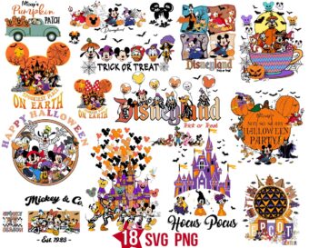Halloween Disneyland Svg Bundle