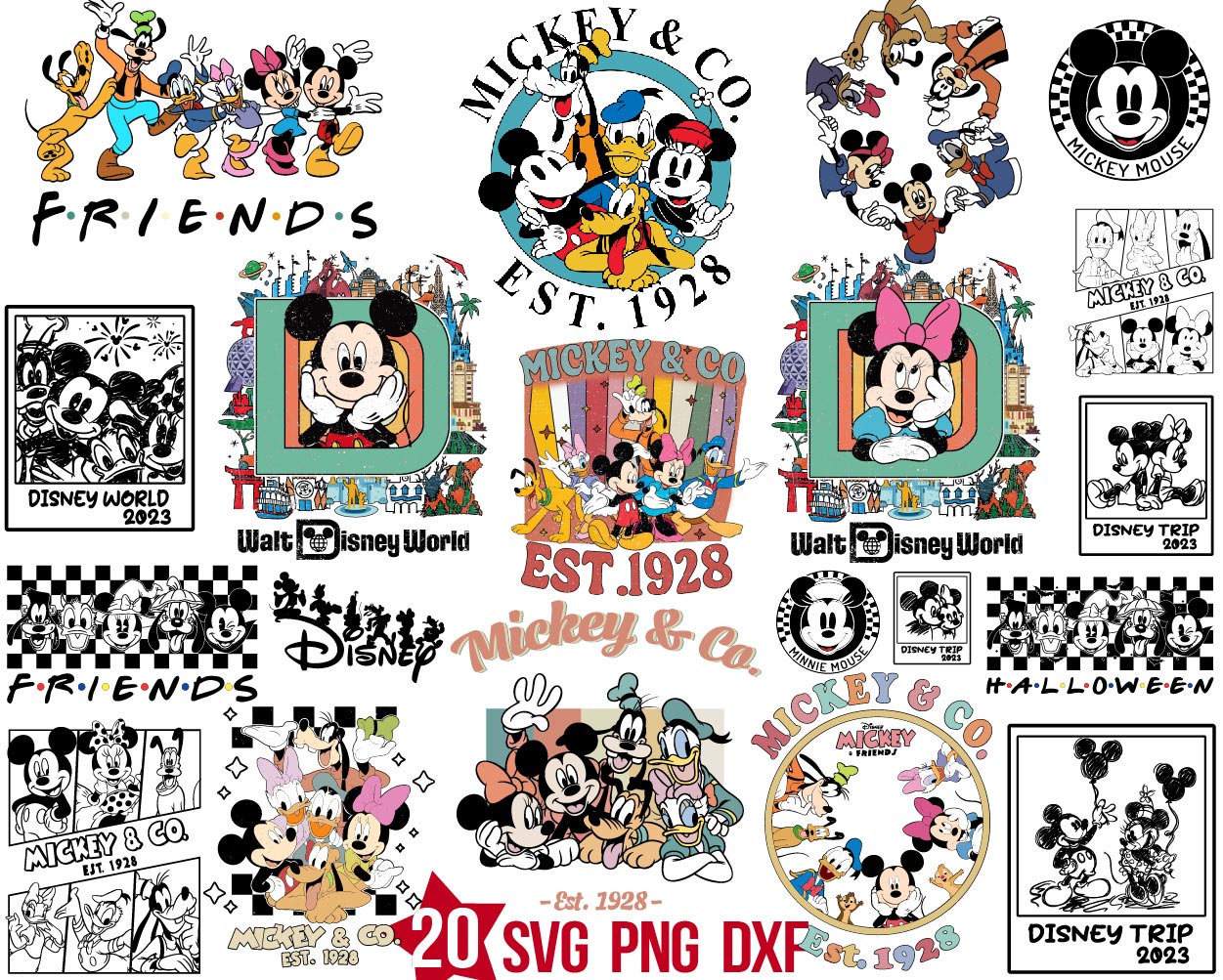 Mickey Design Svg Bundle, Mouse Design Trip Svg
