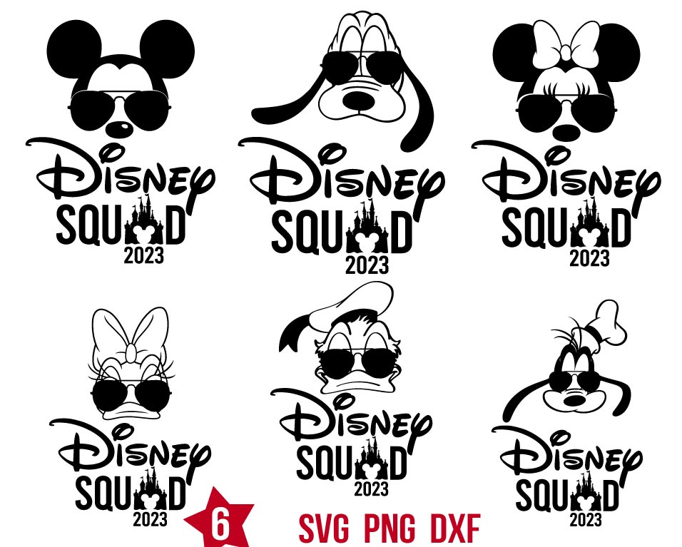 Mickey Friends Squad Svg Bundle