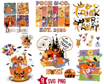 Winnie the Pooh Halloween Svg Bundle