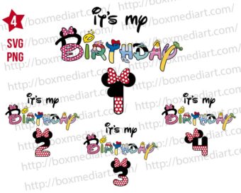 Bundle Clubhouse It's My Birthday Girl 1st to 4th Svg Png