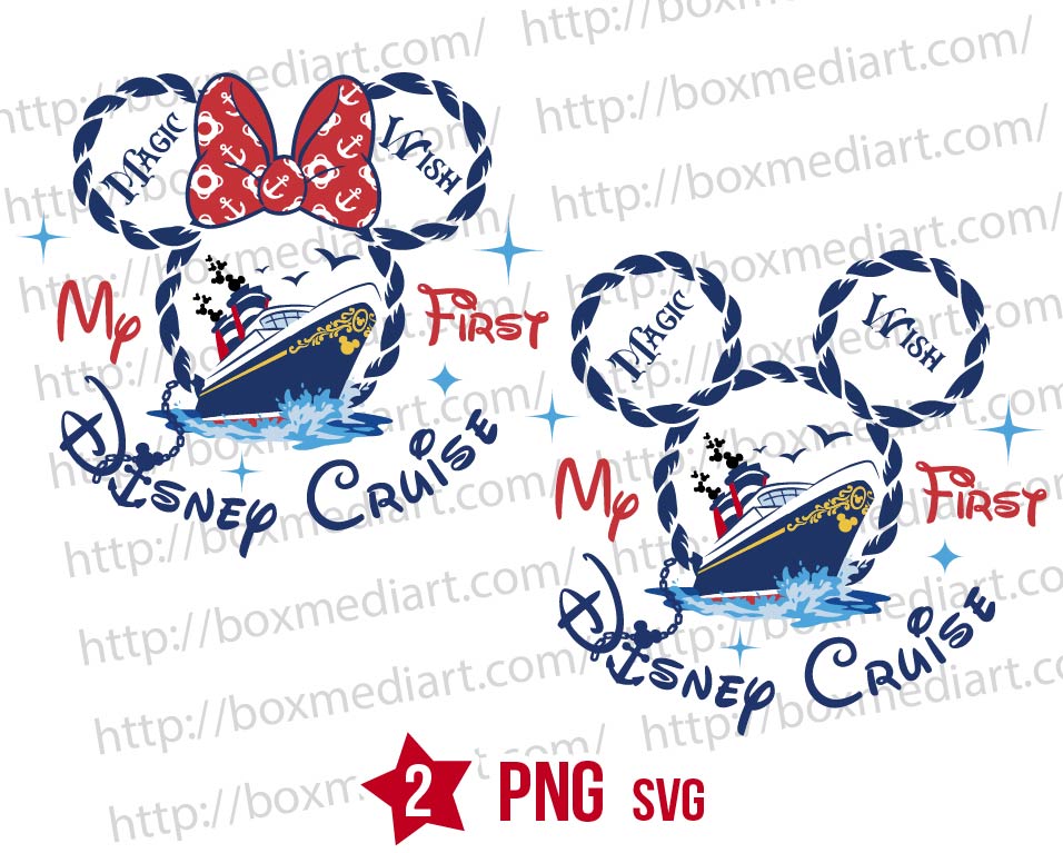 Bundle Mickey Mouse Cruise Trip Svg Png | BOXMEDIART Svg Cut Files and ...