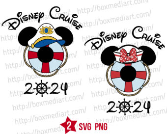 Captain Mickey Cruise 2024 Svg, Disney Family Cruise Trip 2024 Svg