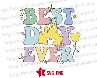 Celebrate Best Day Ever Svg, Magic Castle Svg Png
