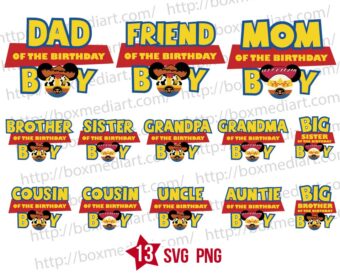 Celebrate Toy Story Birthday Family Svg Bundle