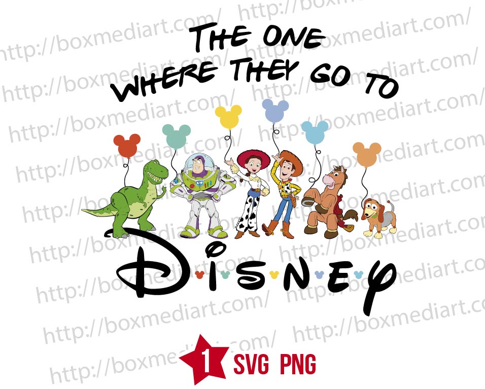 Design The One Where They Go To Toy Stoy and Disney Svg Png