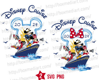 Disney Cruise 2024 Svg, Disney Family Cruise Trip 2024 Svg