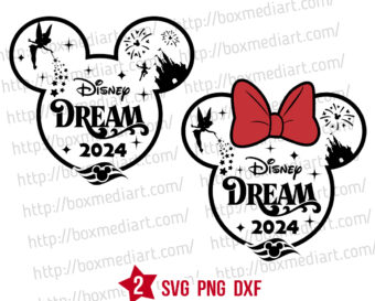 Disney Dream Cruise Svg Png, Disney Family Cruise Trip 2024 Svg