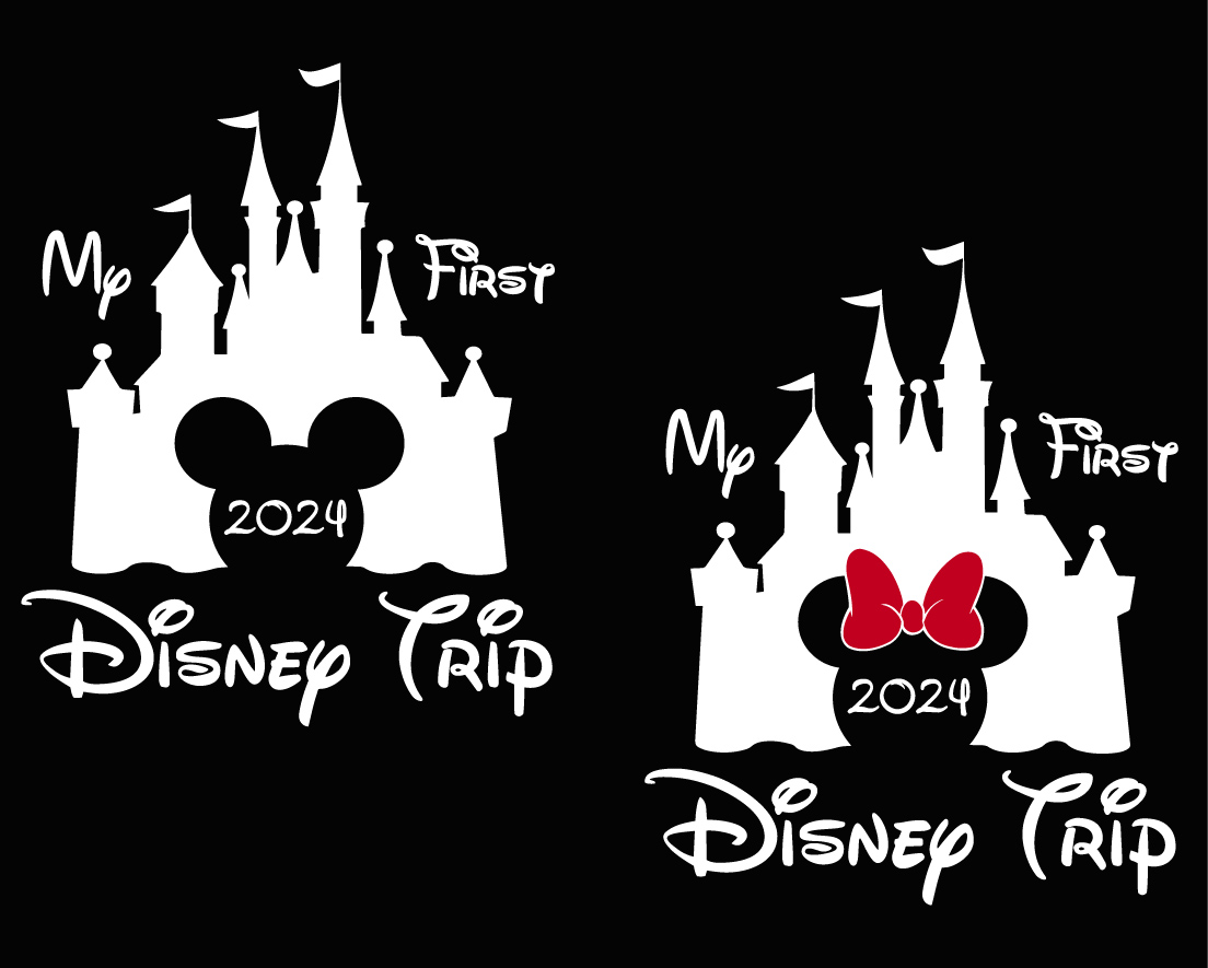 My First Disney Trip 2024 Svg Png, Magical Kingdom 2024 Svg, Disney Castle Svg