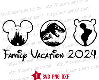 Disney Family Vacation 2024 Svg Png, Mickey Friends Squad Svg, Disney Family Squad Svg