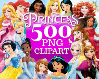 Disney Princess PNG Bundle