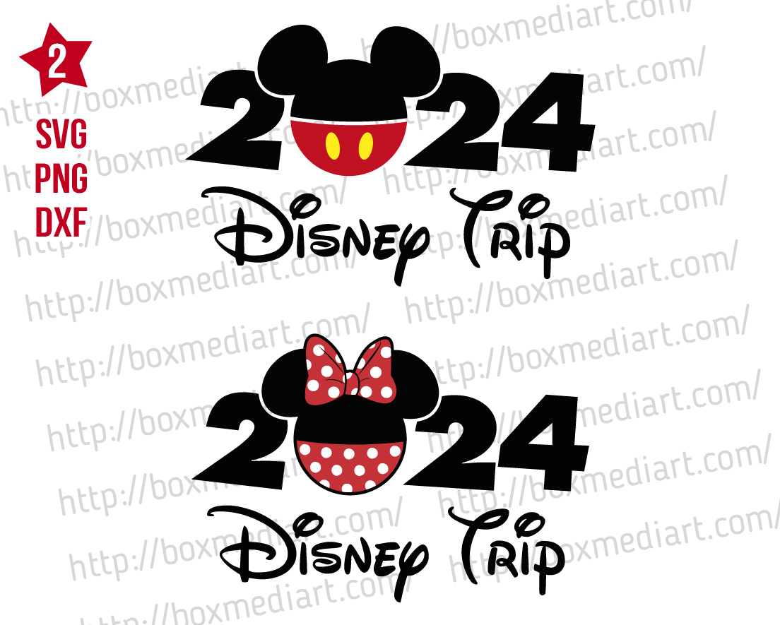 Disney Trip 2024 Svg Png, Disney Family Vacation 2024 Svg, Magical Kingdom Svg