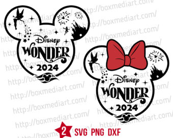Disney Wonder Cruise 2024 Svg Png, Disney Family Cruise Trip 2024 Svg