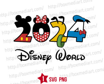 Disney World 2024 Svg, Disney Trip 2024 Svg