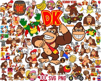 Donkey Kong Svg Bundle, Donkey Kong Game Online Svg Png