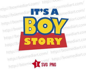 It's A Boy Toy Story Birthday Svg Png