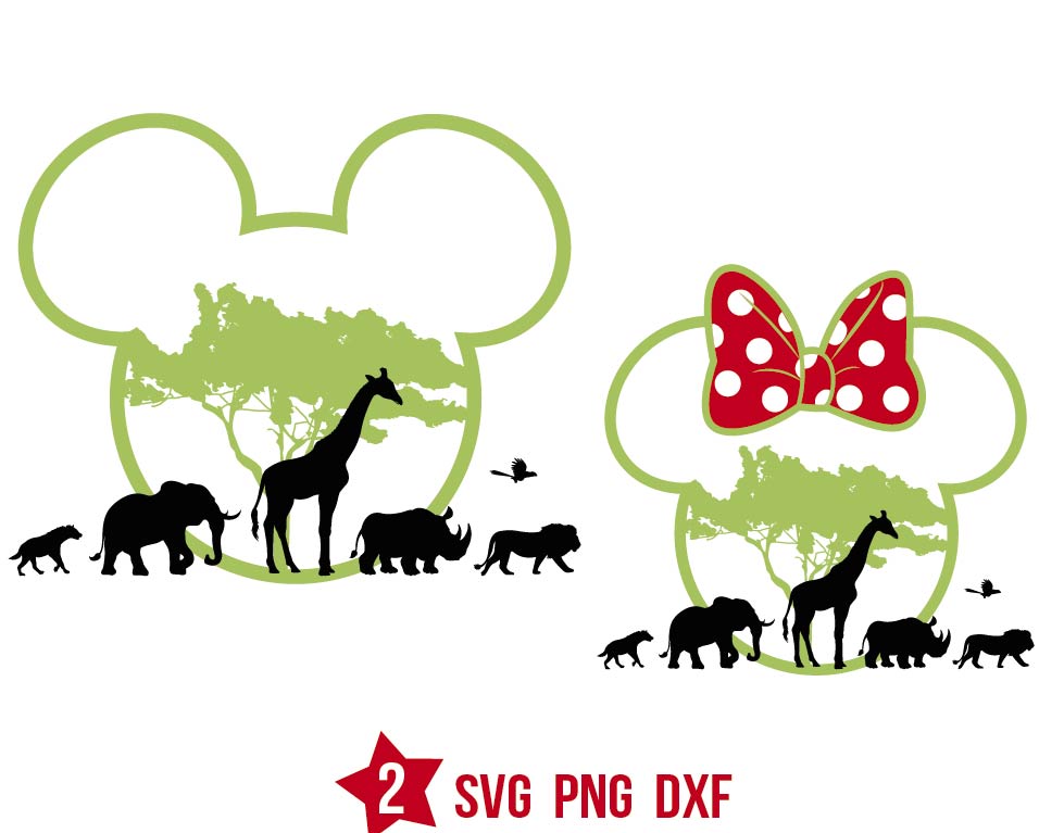 Magical Animal Kingdom Svg, Mouse Wild Life Svg Png | BOXMEDIART Svg ...