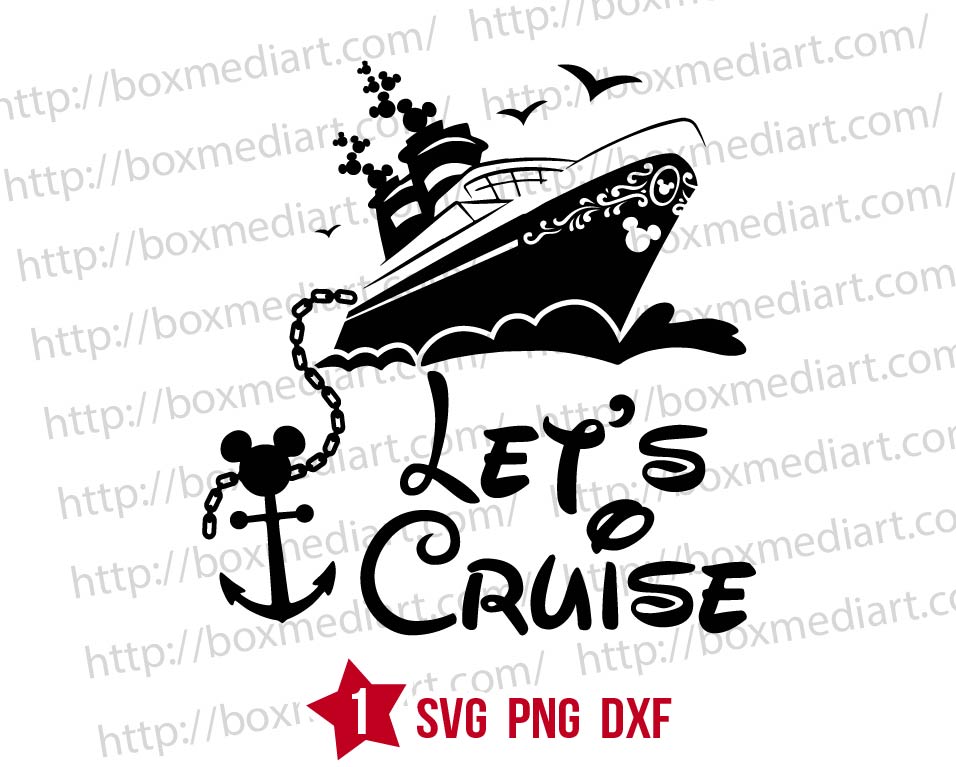 Magical Kingdom Cruise Lets Cruise Svg, Mouse Trip Svg 