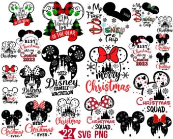 Mickey Christmas Squad Svg Bundle, Mouse Christmas Trip Svg