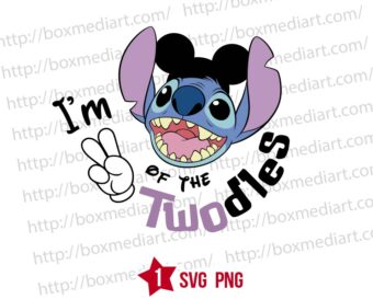 Mickey Stitch I'm of the Twodles Svg