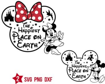 Mickey The Happiest Place On Earth Svg, Mouse Trip Svg Png