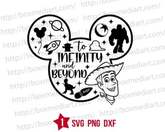 Mickey To Infinity Beyond Svg Png Design