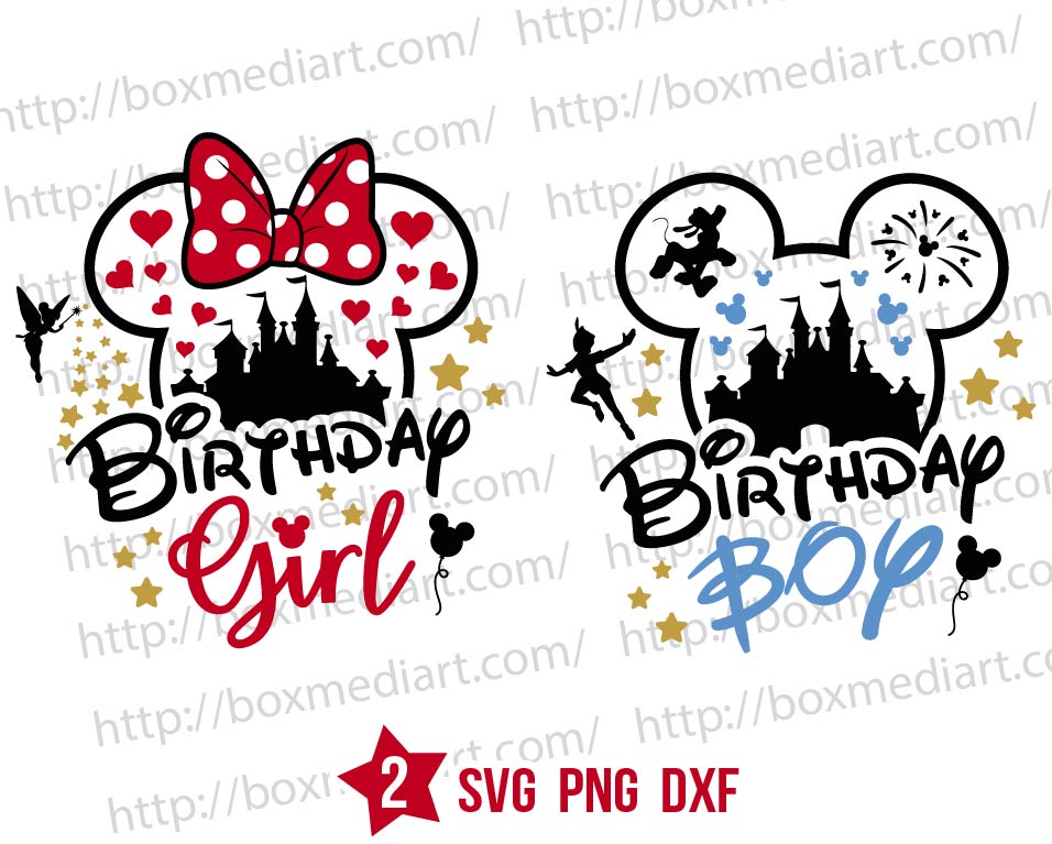 Minnie Mouse Birthday Girl Svg, Mickey Birthday Svg Png | BOXMEDIART ...