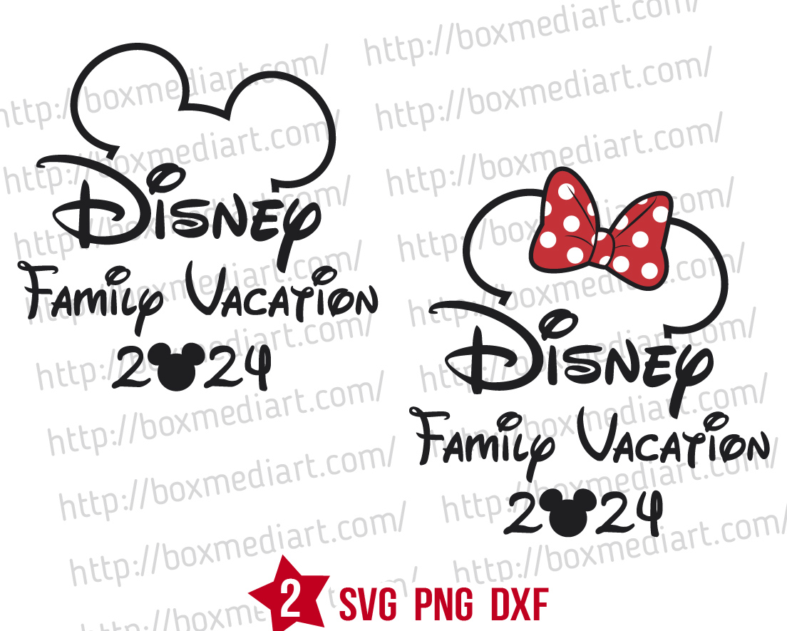 Mouse Family Vacation Svg Png, Disney Family Trip 2024 Svg, Disney Family Vacation 2024 Svg