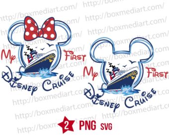 My First Disneyland Cruise Svg, Mouse Cruise Svg Png