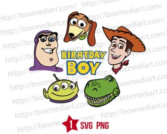Pack Toys Characters Birthday Boy Svg Png