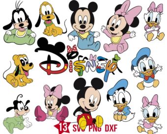 Baby Mickey's Friends Svg Bundle, Disney Baby Mouse Svg Png