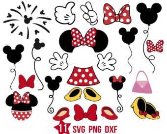 Bundle Minnie Mouse Clothes Svg Png