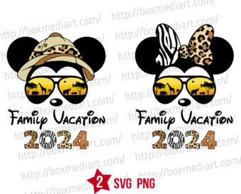 Disney Family Vacation 2024 Svg, Disney Safari 2024 Svg, Disney Animal Kingdom 2024 Svg